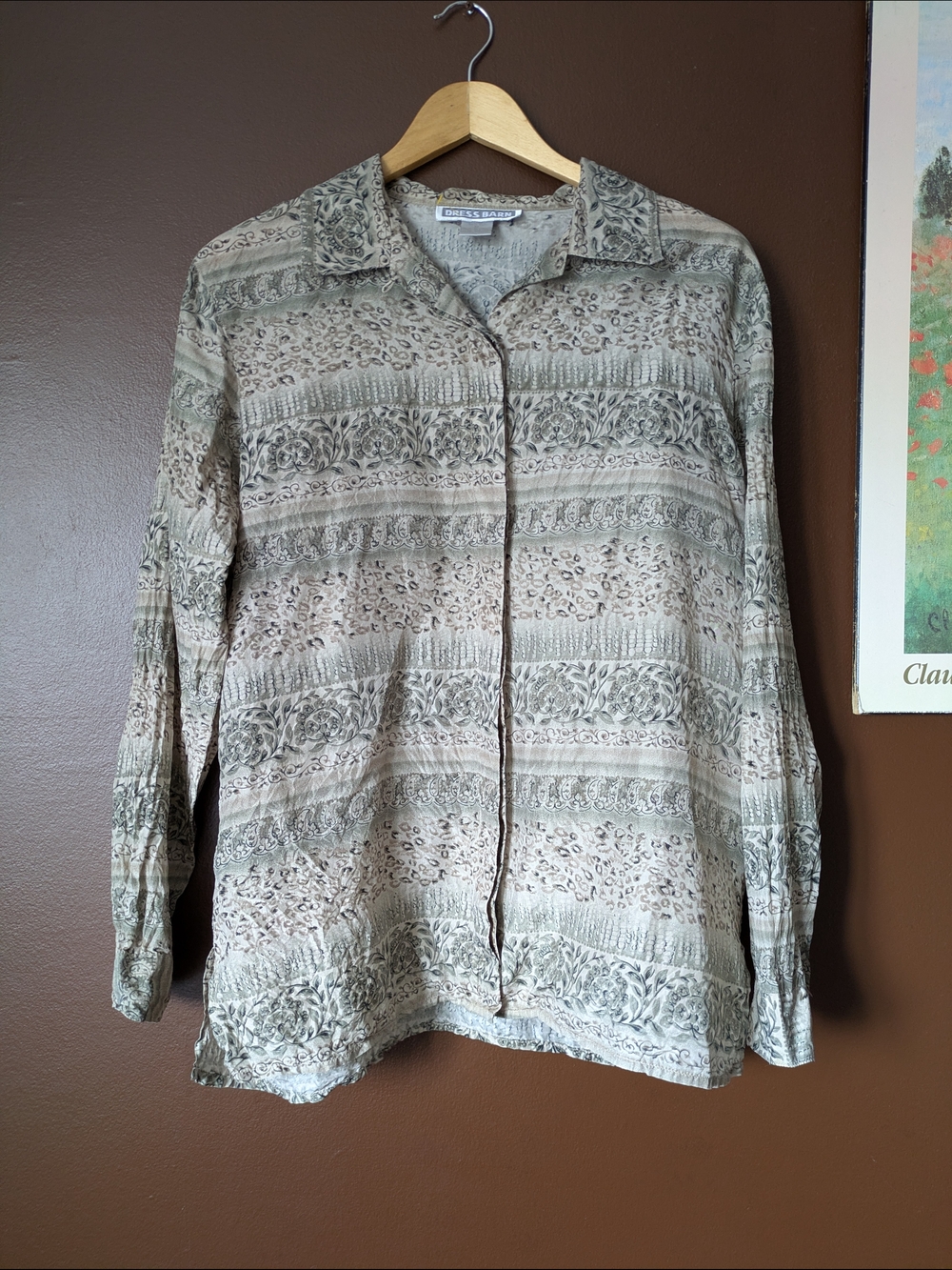 100% Silk Button Up Blouse